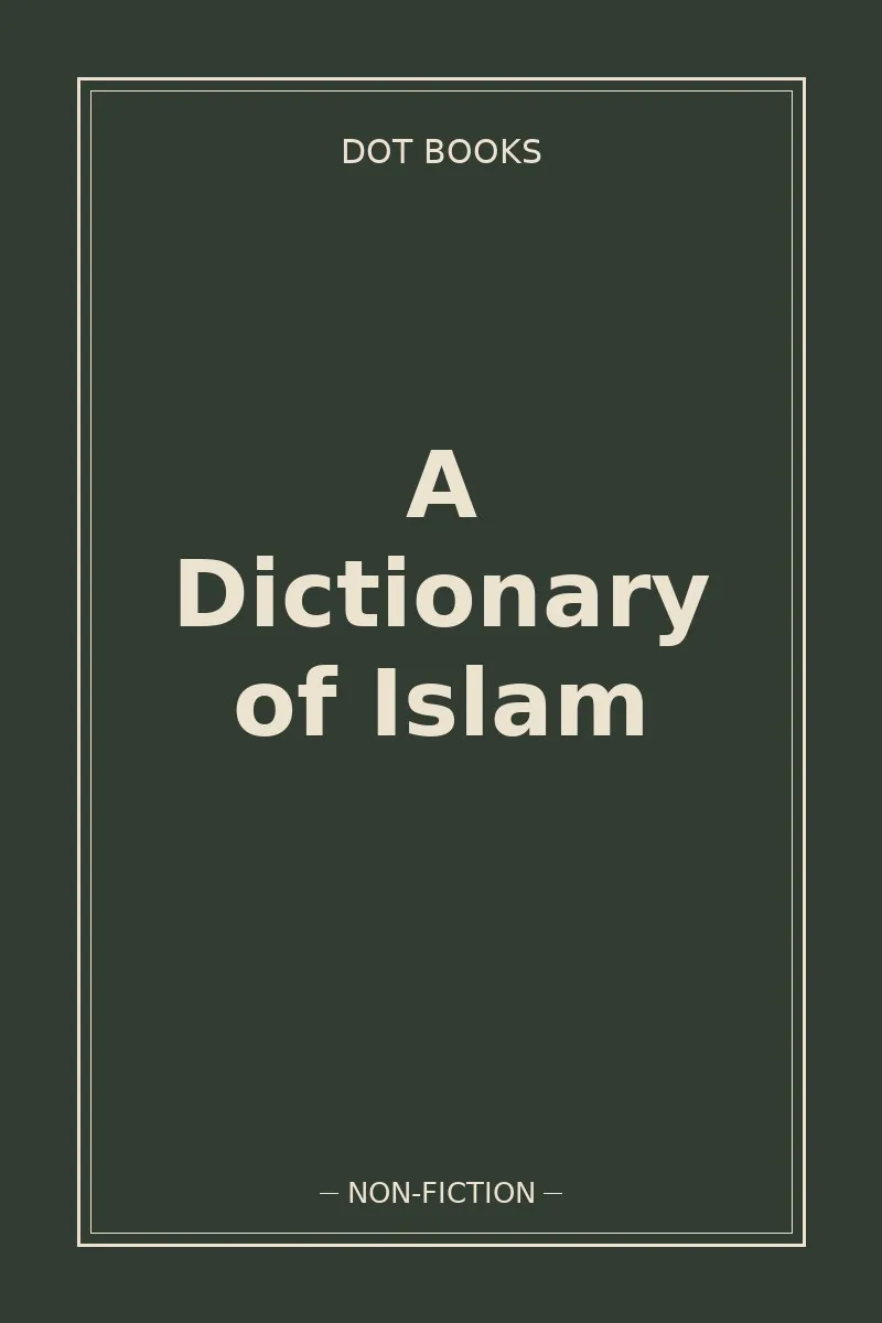 A Dictionary of Islam — book cover