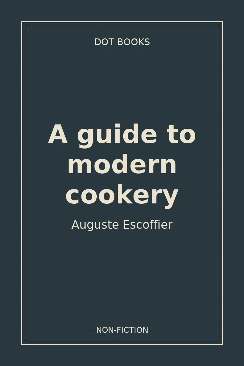 A guide to modern cookery — book cover