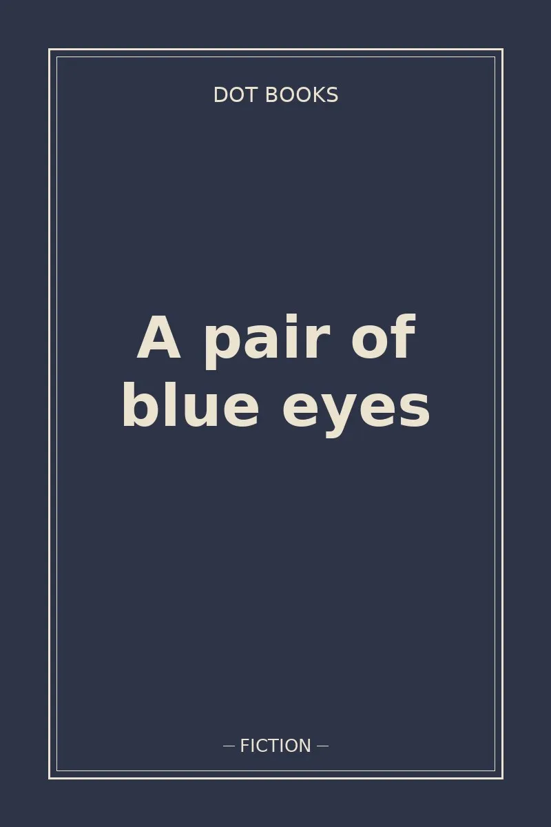 A pair of blue eyes — book cover