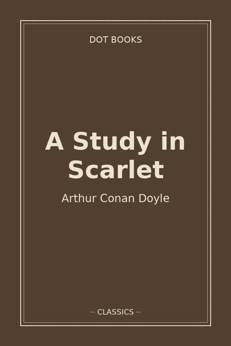 A Study in Scarlet — book cover