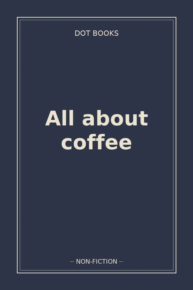 All about coffee — book cover