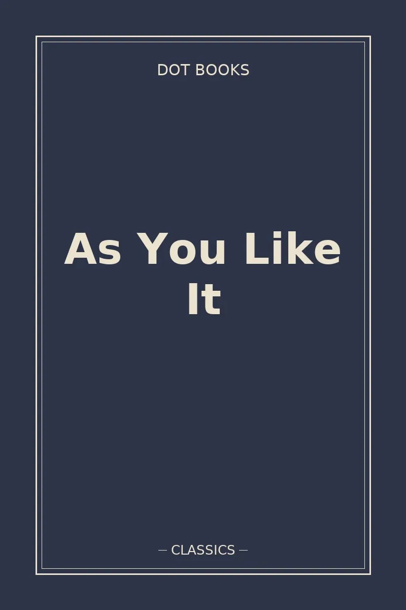 As You Like It — book cover