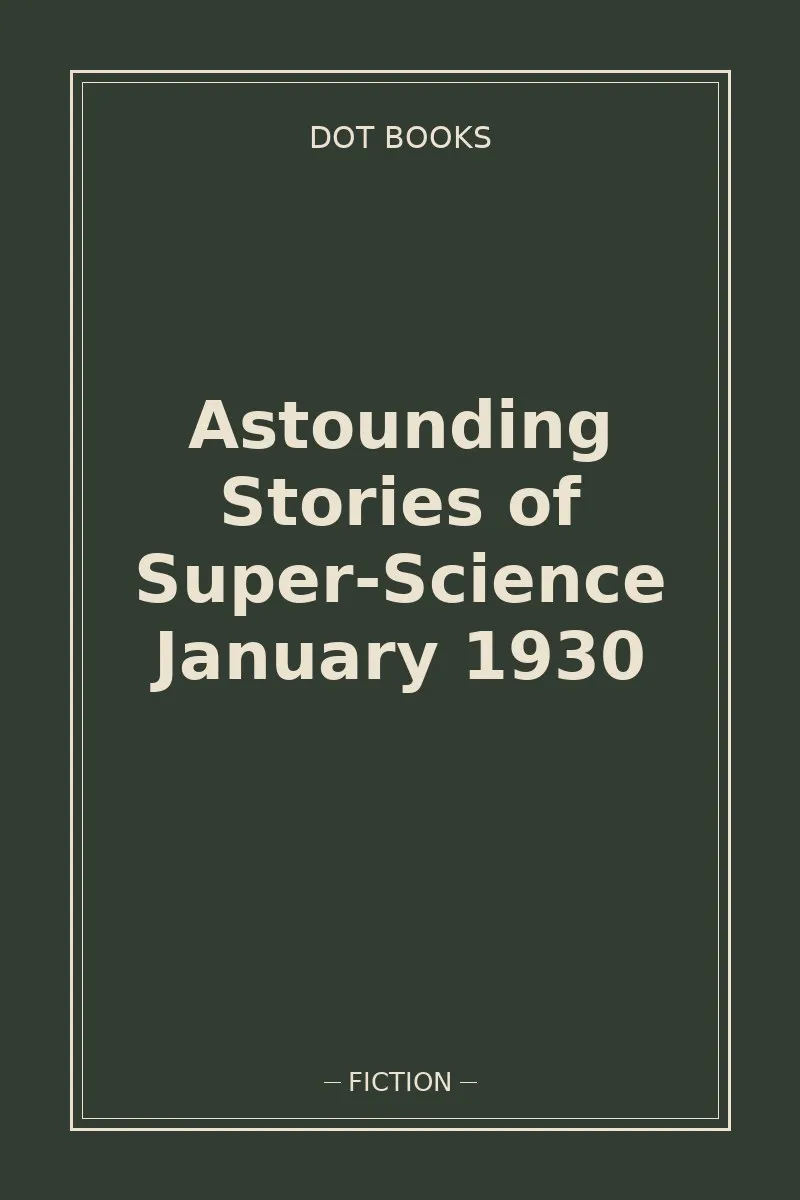 Astounding Stories of Super-Science January 1930 — book cover
