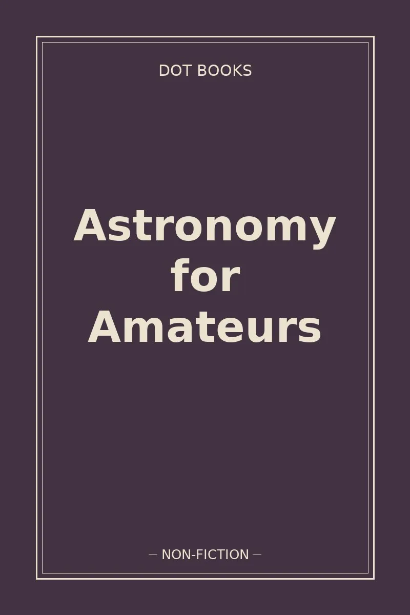Astronomy for Amateurs — book cover