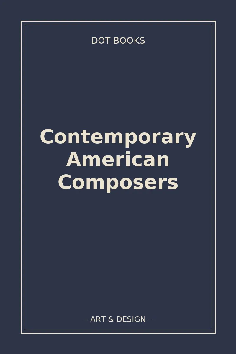 Contemporary American Composers — book cover