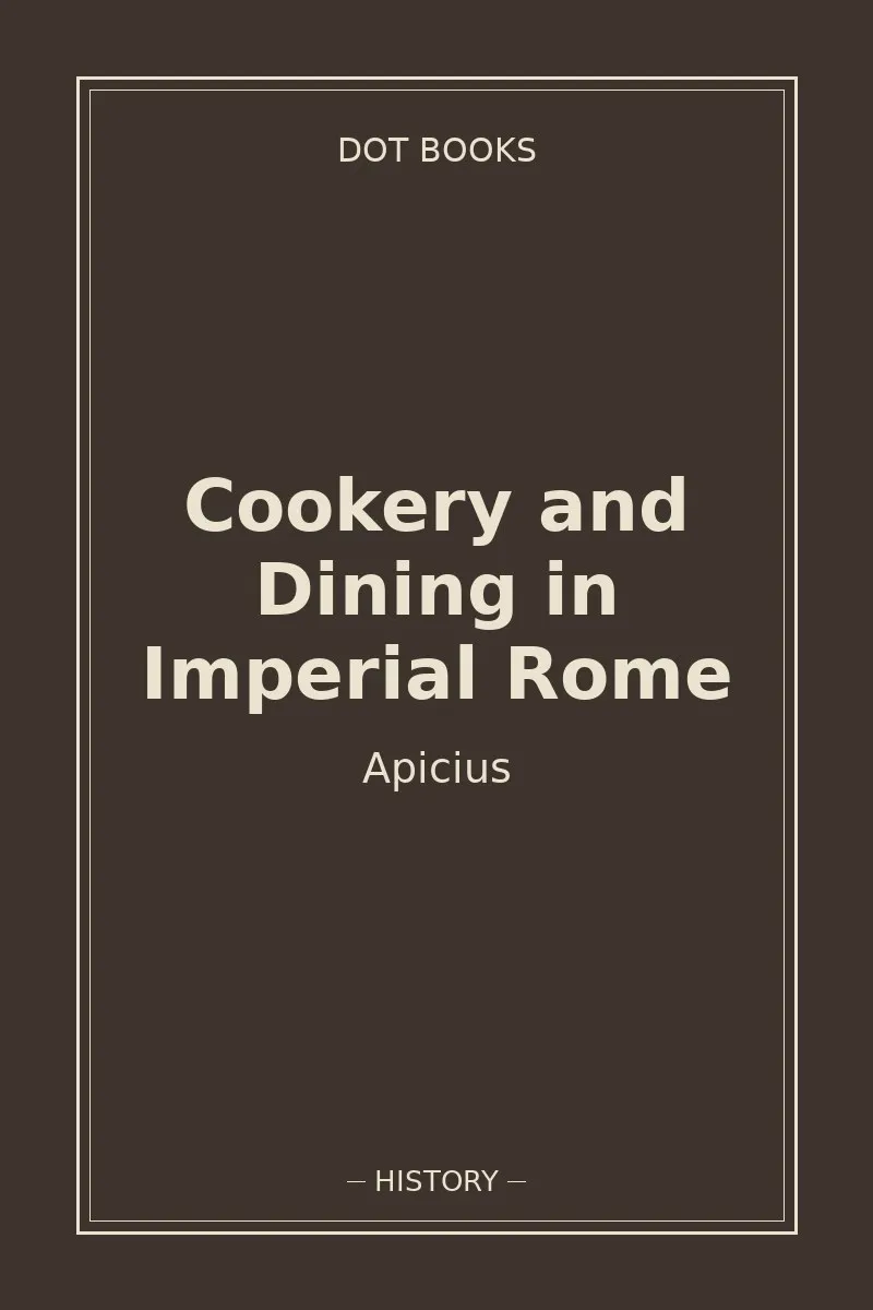 Cookery and Dining in Imperial Rome — book cover
