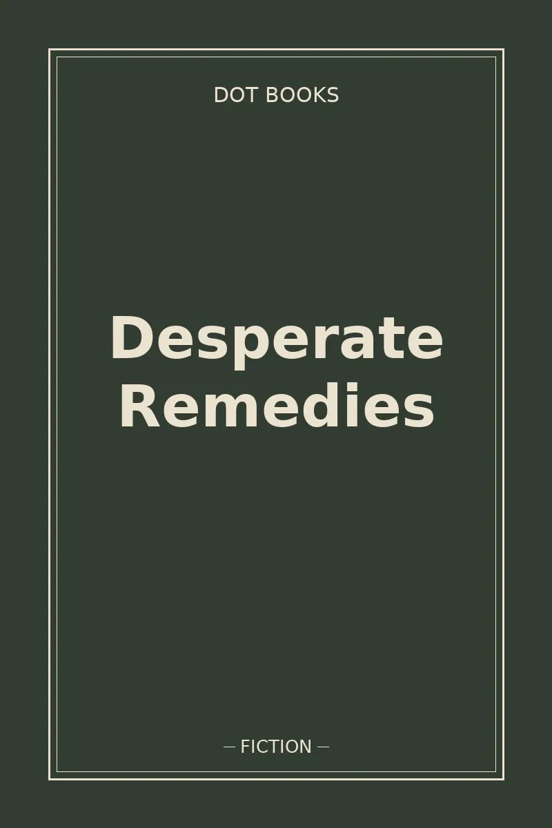 Desperate Remedies — book cover