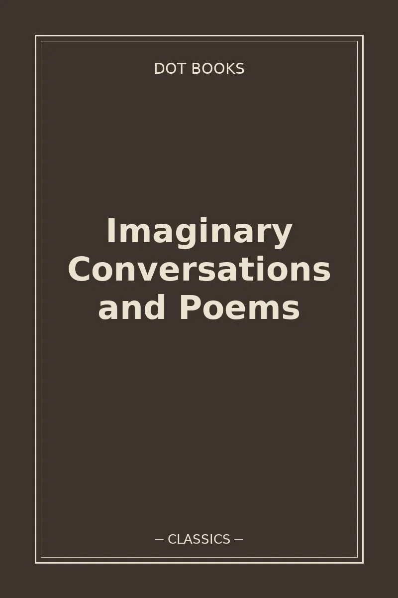 Imaginary Conversations and Poems — book cover