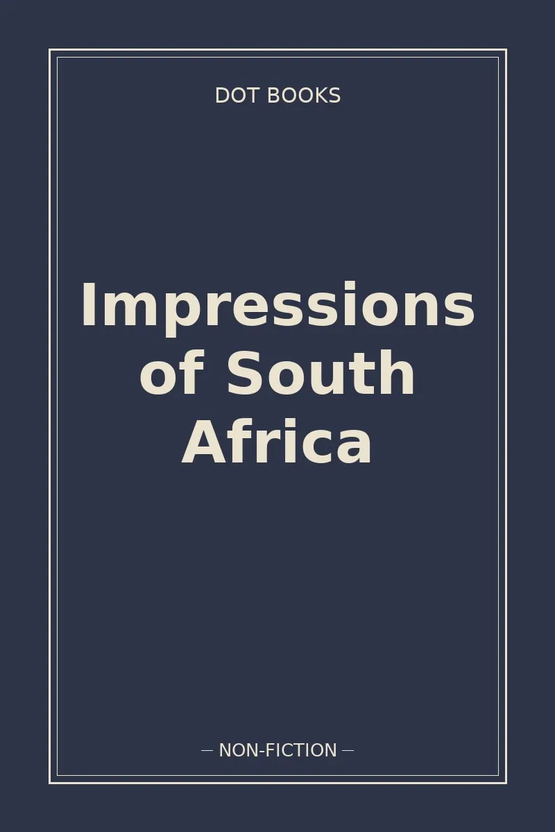 Impressions of South Africa — book cover