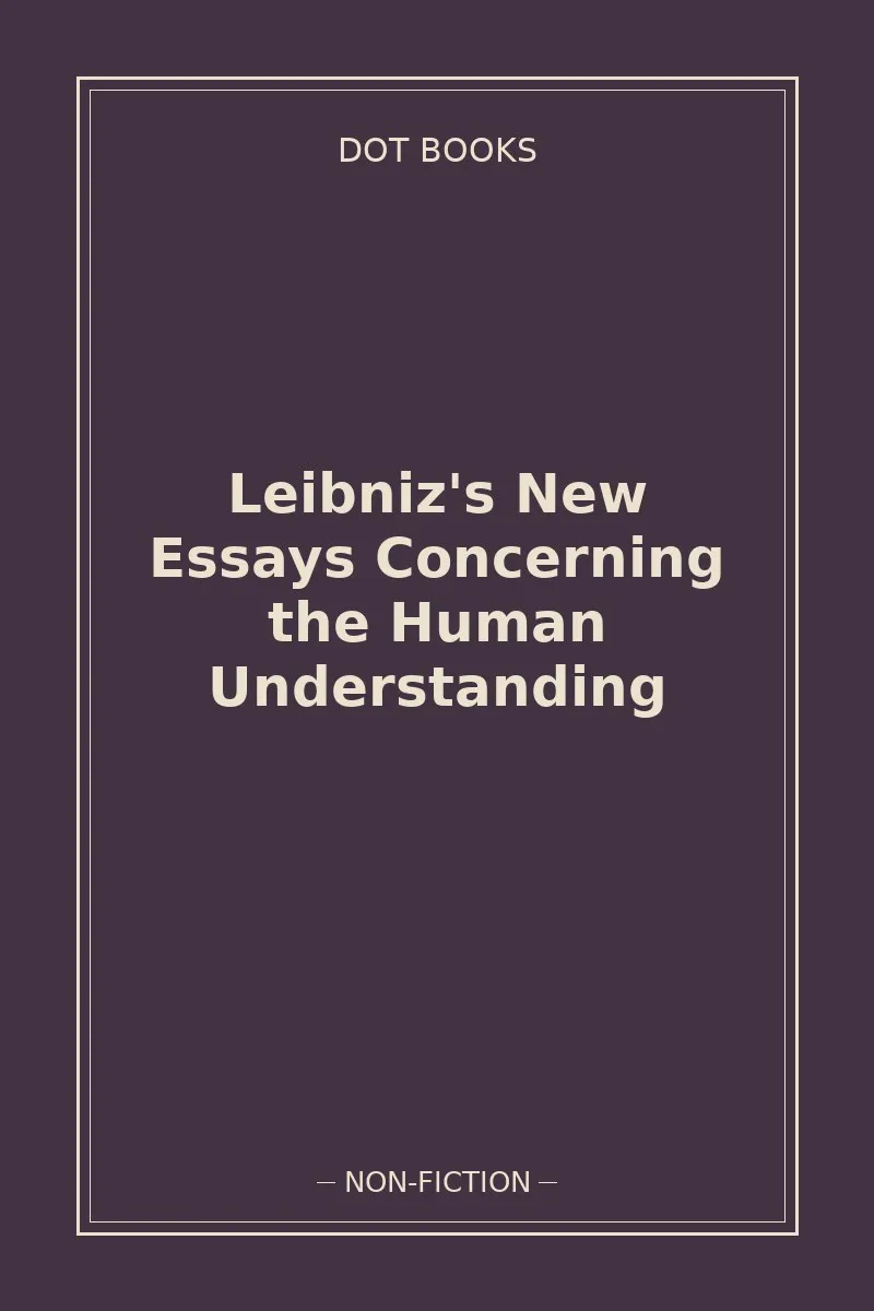 Leibniz's New Essays Concerning the Human Understanding — book cover