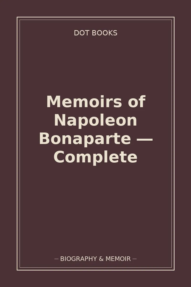 Memoirs of Napoleon Bonaparte — Complete — book cover