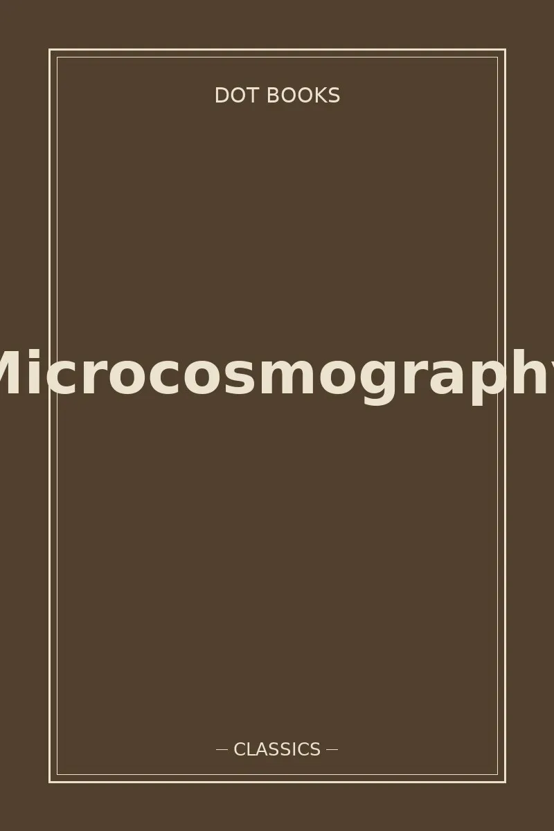 Microcosmography — book cover