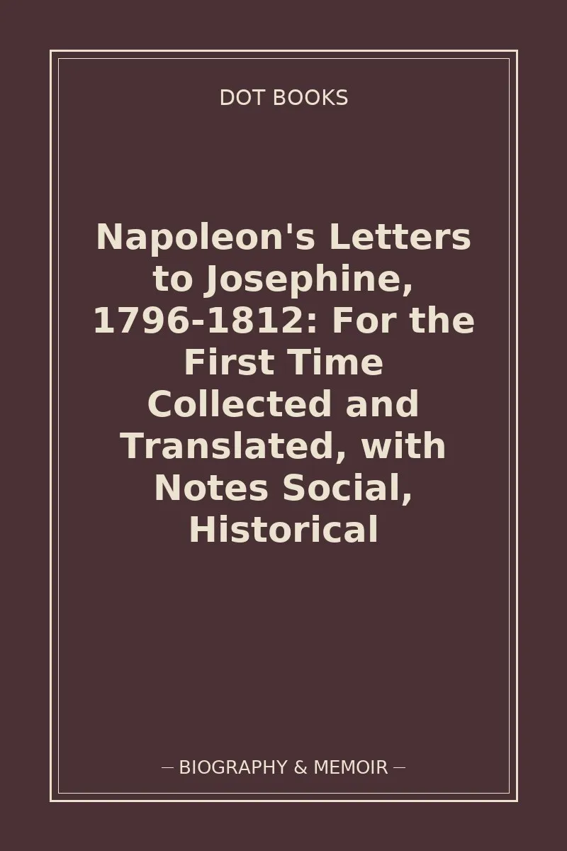 Napoleon's Letters to Josephine, 1796-1812: For the First Time Collected and Translated, with Notes Social, Historical — book cover