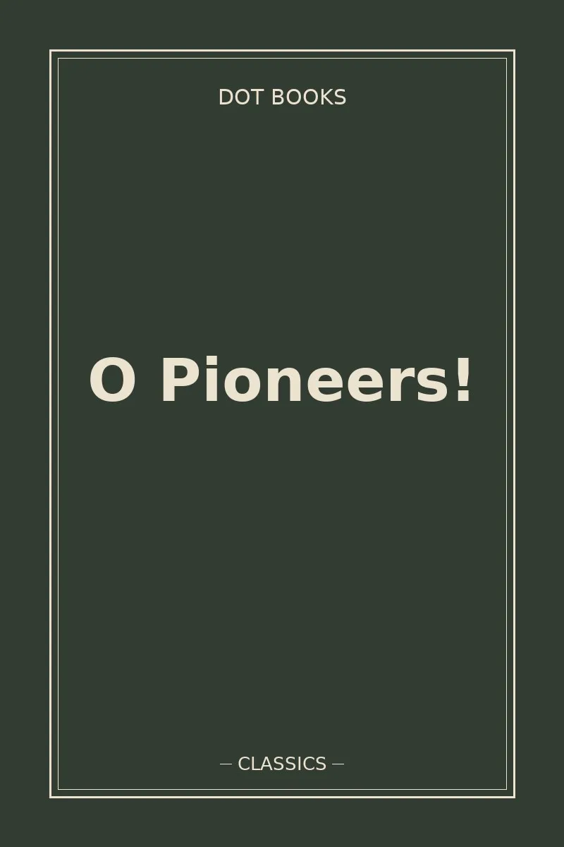O Pioneers! — book cover