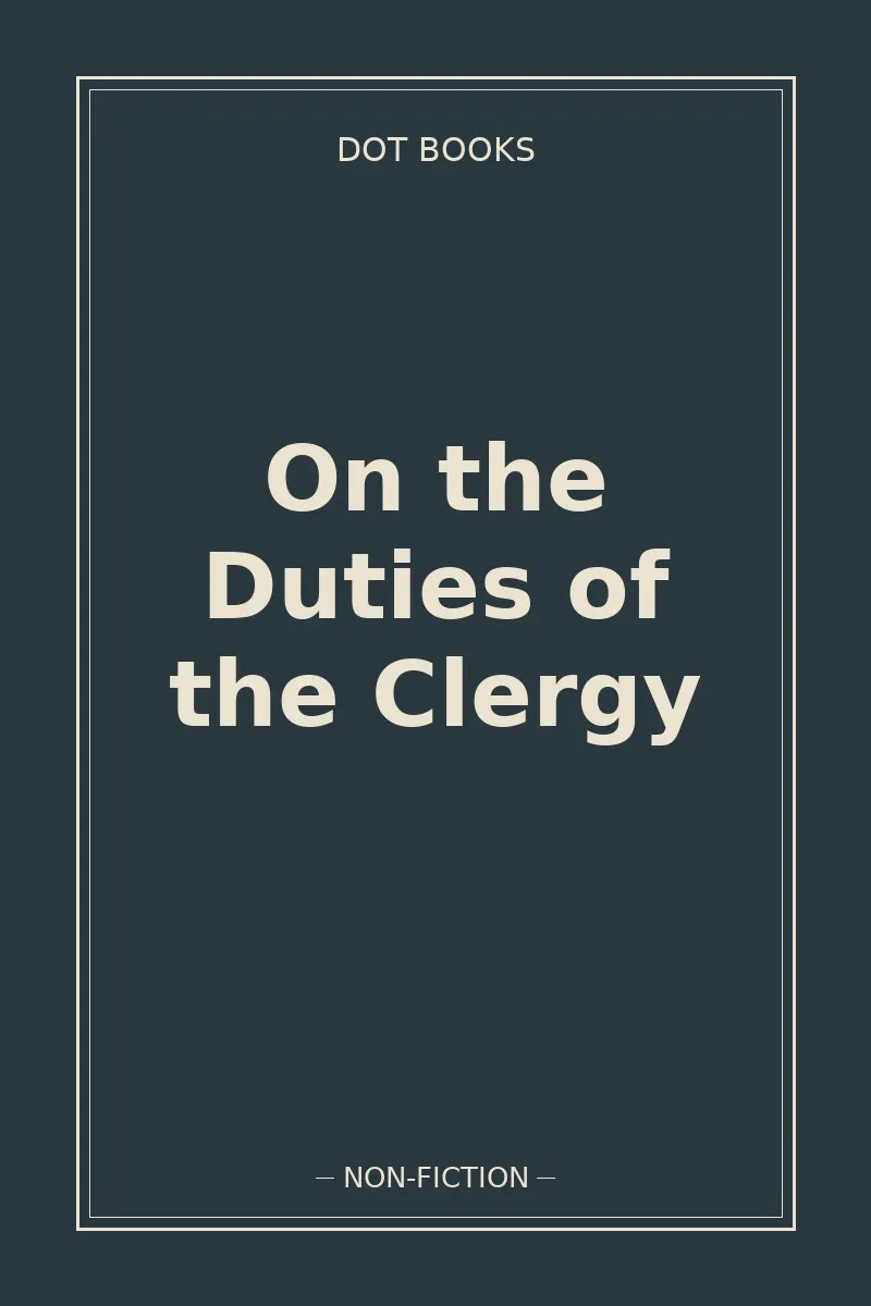 On the Duties of the Clergy — book cover