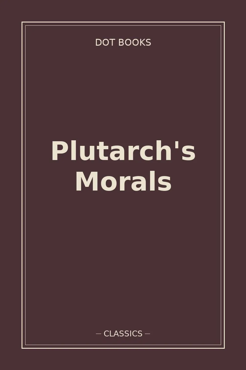 Plutarch's Morals — book cover