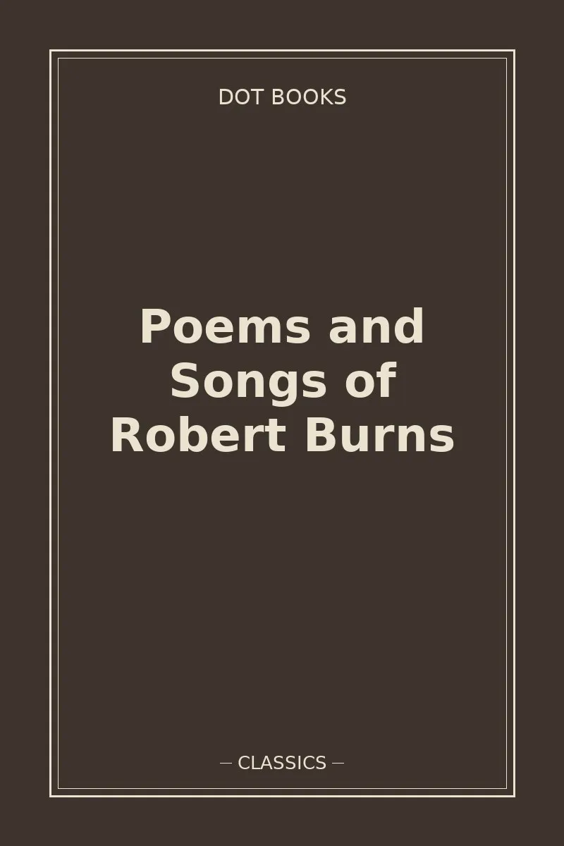 Poems and Songs of Robert Burns — book cover