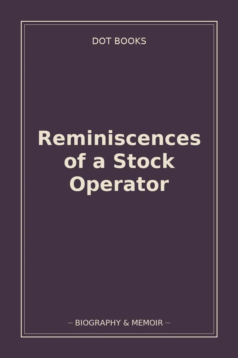 Reminiscences of a Stock Operator — book cover