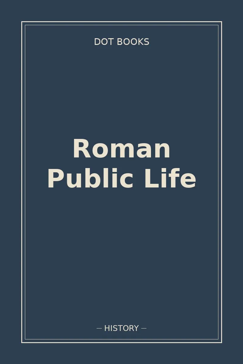 Roman Public Life — book cover