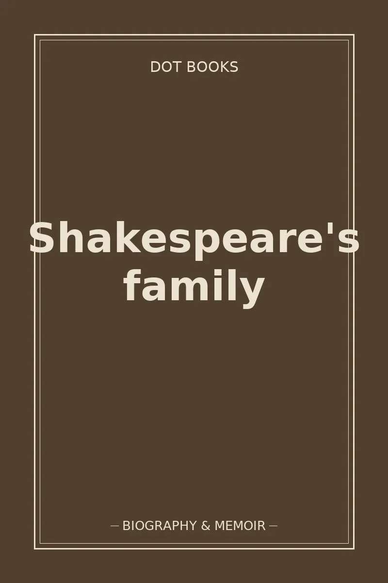 Shakespeare's family — book cover