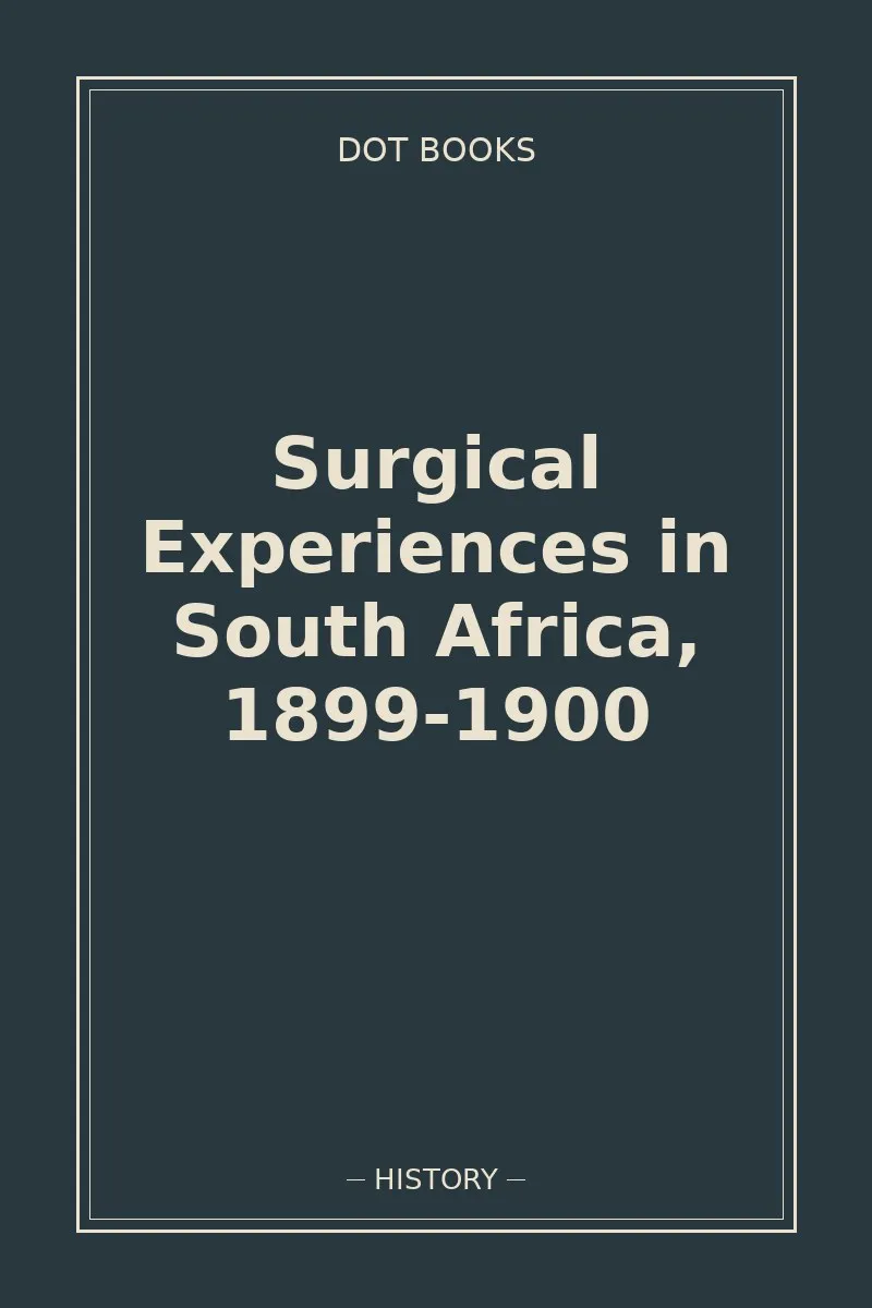 Surgical Experiences in South Africa, 1899-1900 — book cover