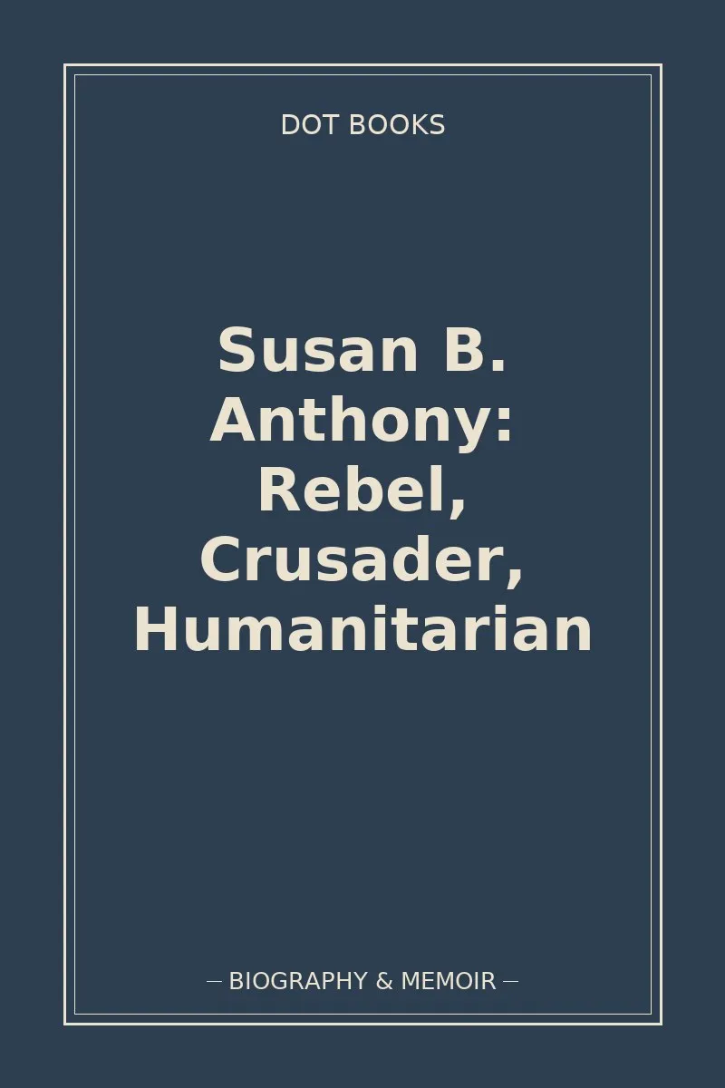 Susan B. Anthony: Rebel, Crusader, Humanitarian — book cover