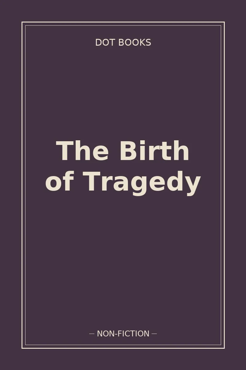 The Birth of Tragedy — book cover
