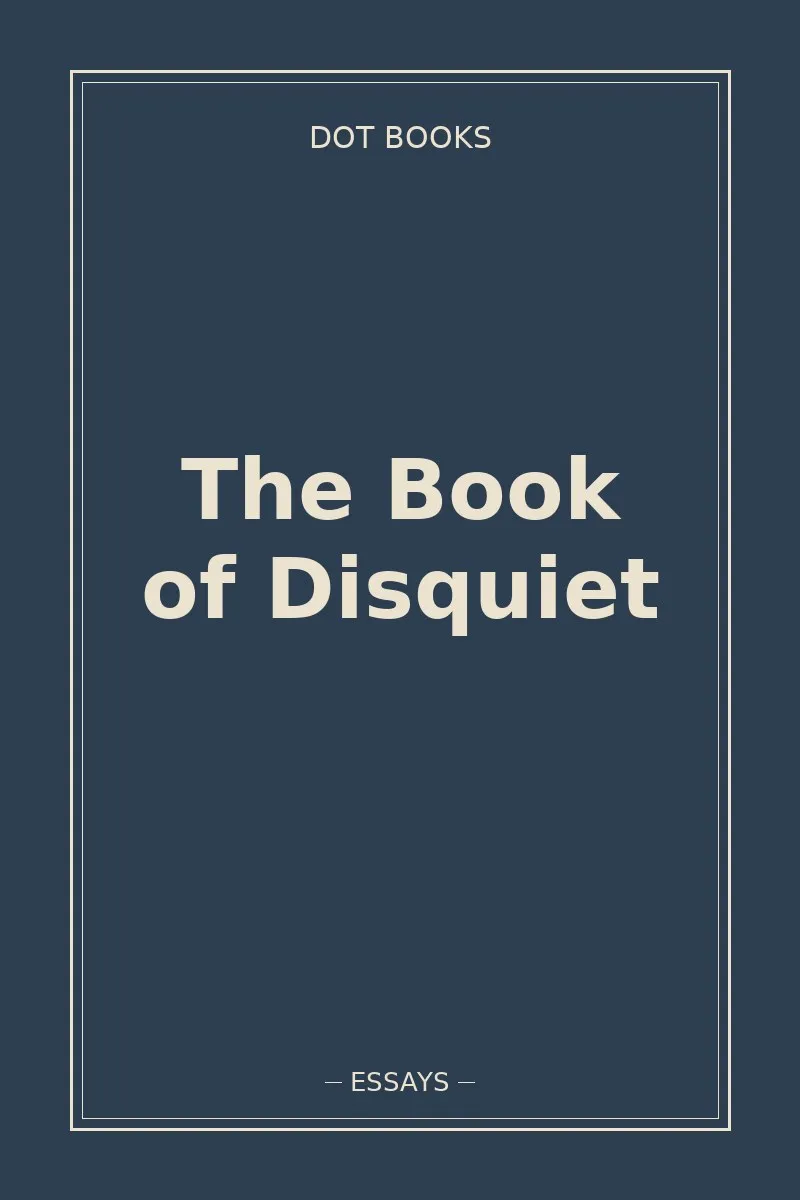 The Book of Disquiet — book cover