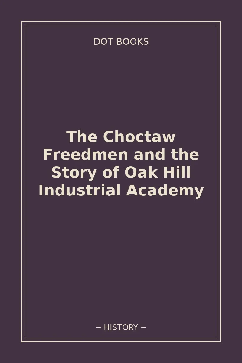 The Choctaw Freedmen and the Story of Oak Hill Industrial Academy — book cover