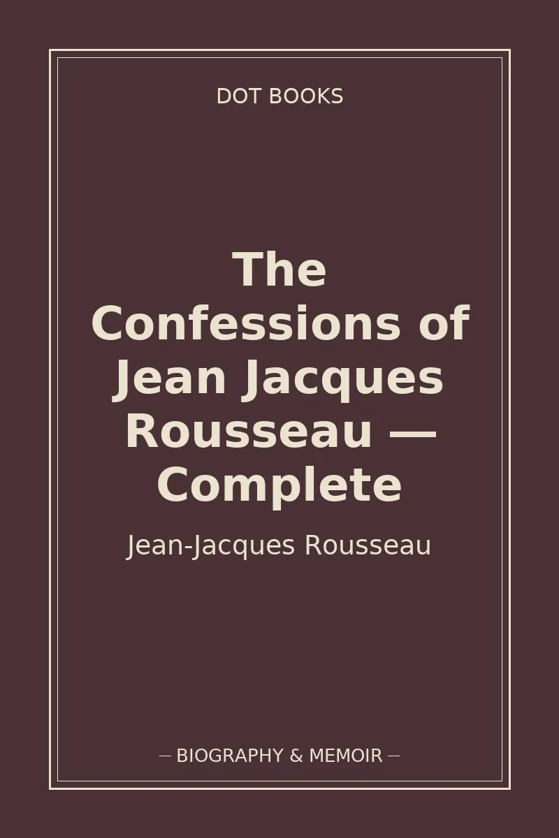 The Confessions of Jean Jacques Rousseau — Complete — book cover