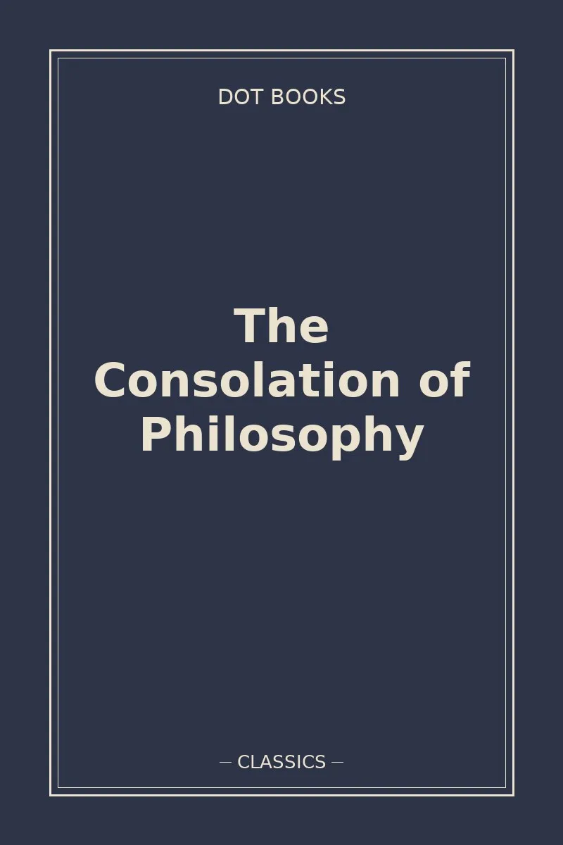 The Consolation of Philosophy — book cover