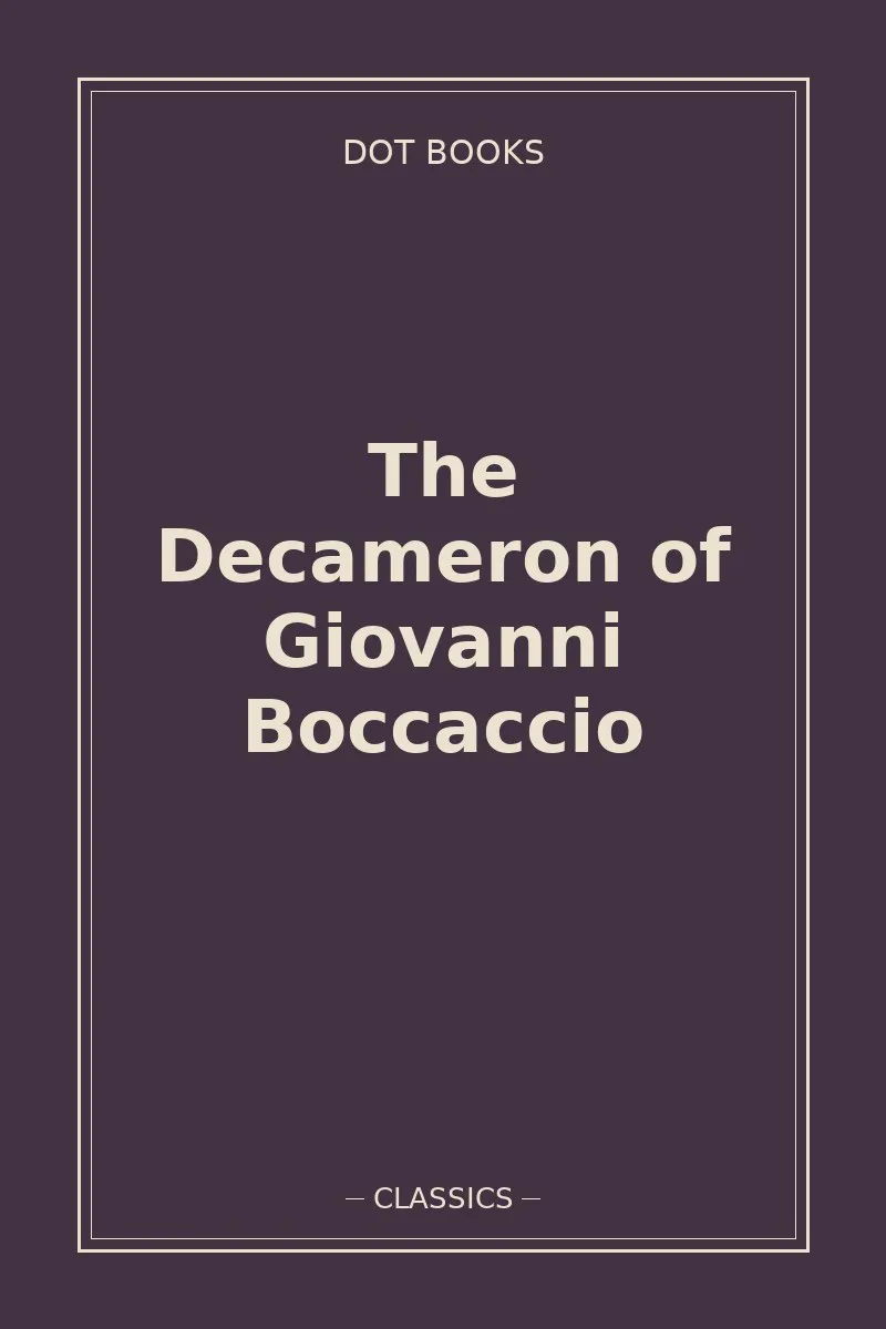 The Decameron of Giovanni Boccaccio — book cover