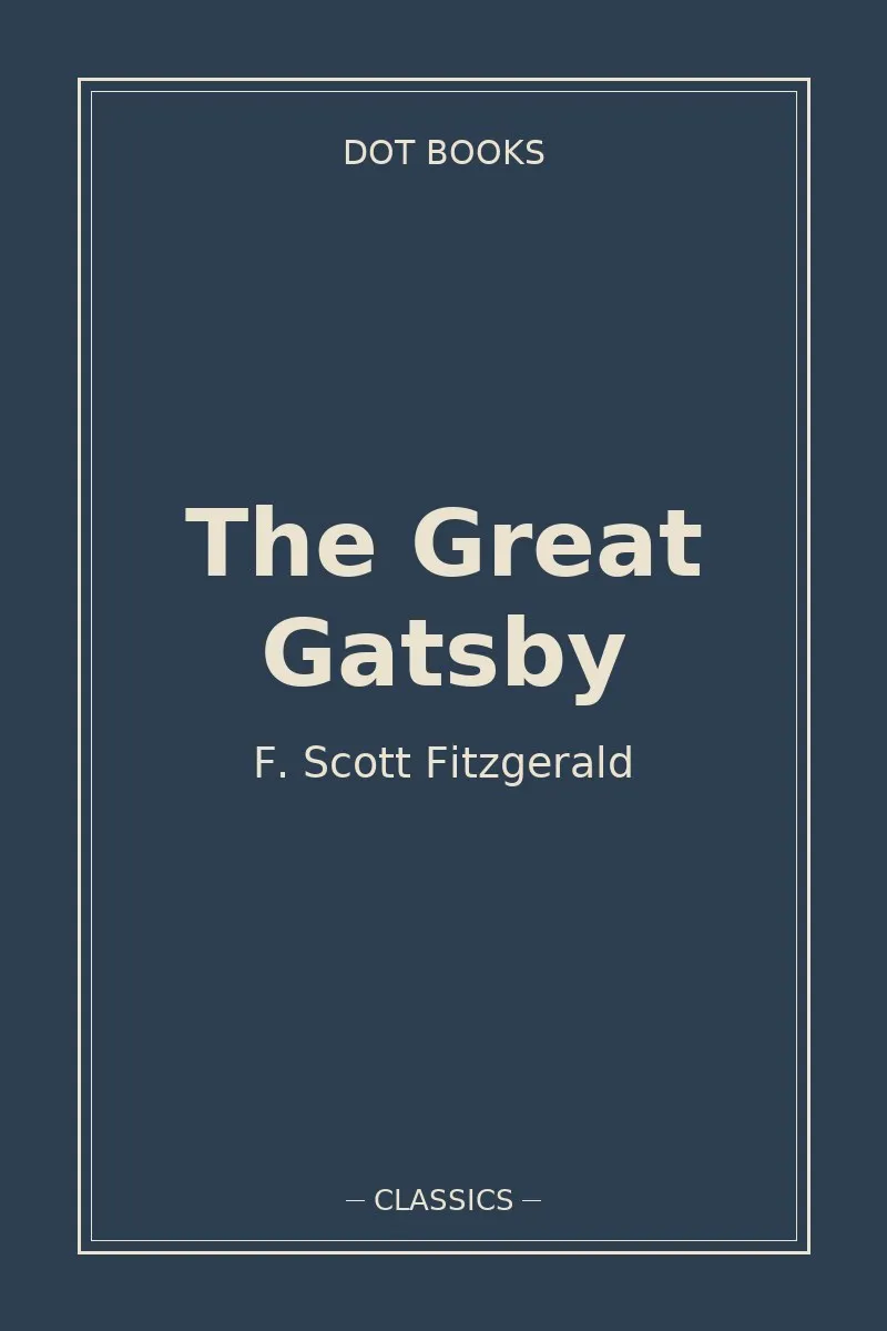 The Great Gatsby — book cover