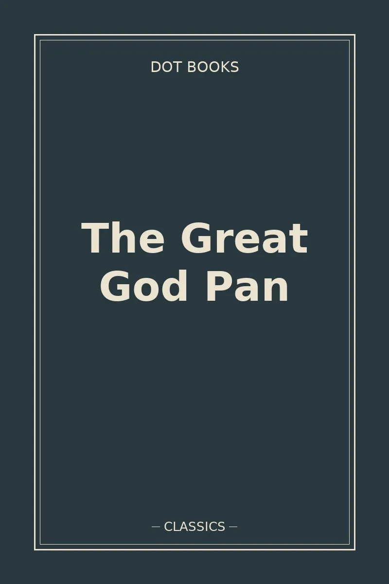 The Great God Pan — book cover