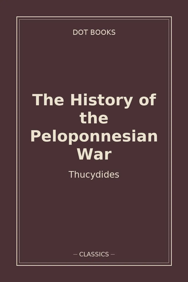 The History of the Peloponnesian War — book cover
