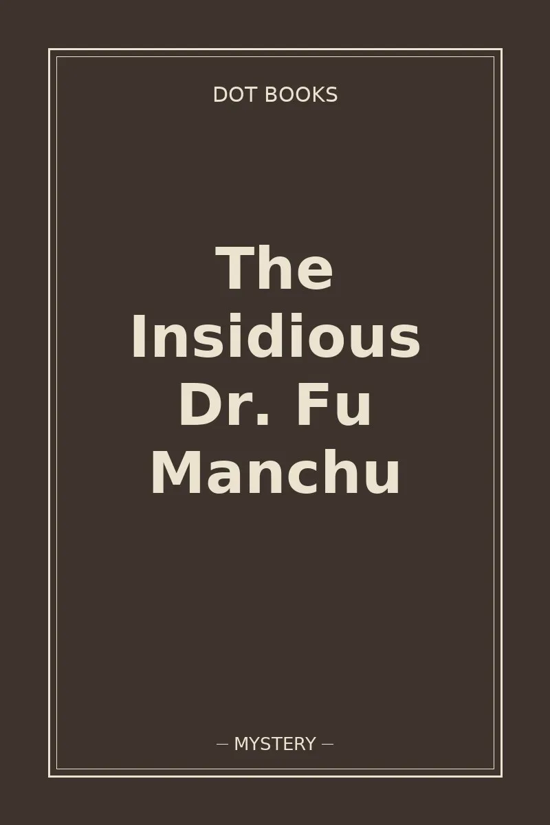 The Insidious Dr. Fu Manchu — book cover