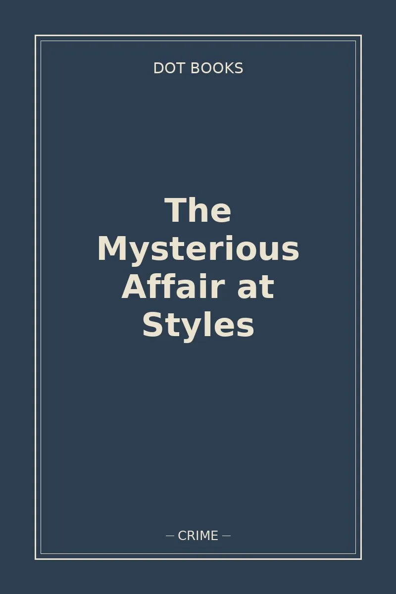 The Mysterious Affair at Styles — book cover
