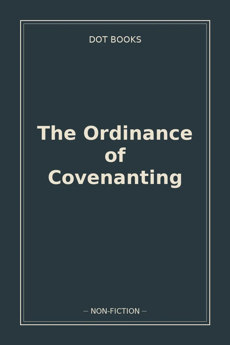 The Ordinance of Covenanting — book cover