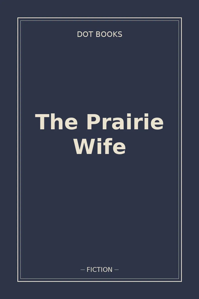 The Prairie Wife — book cover