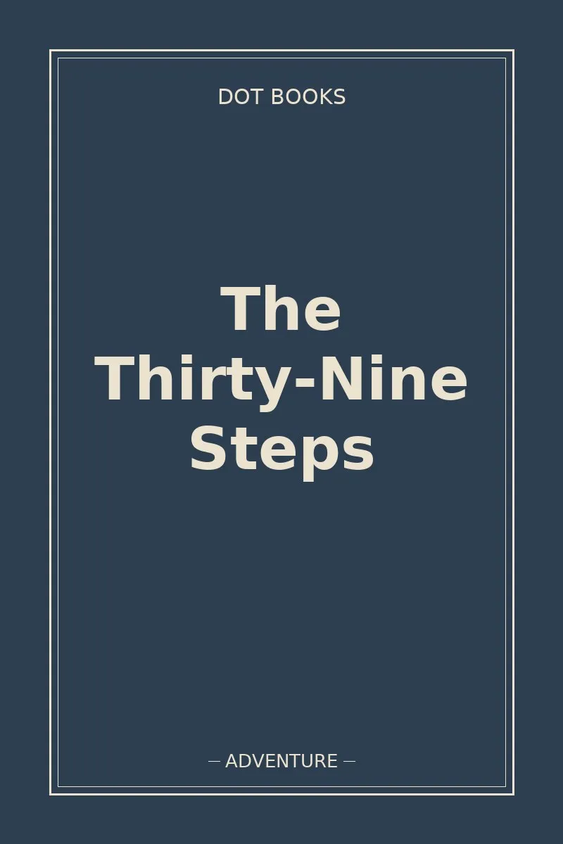 The Thirty-Nine Steps — book cover