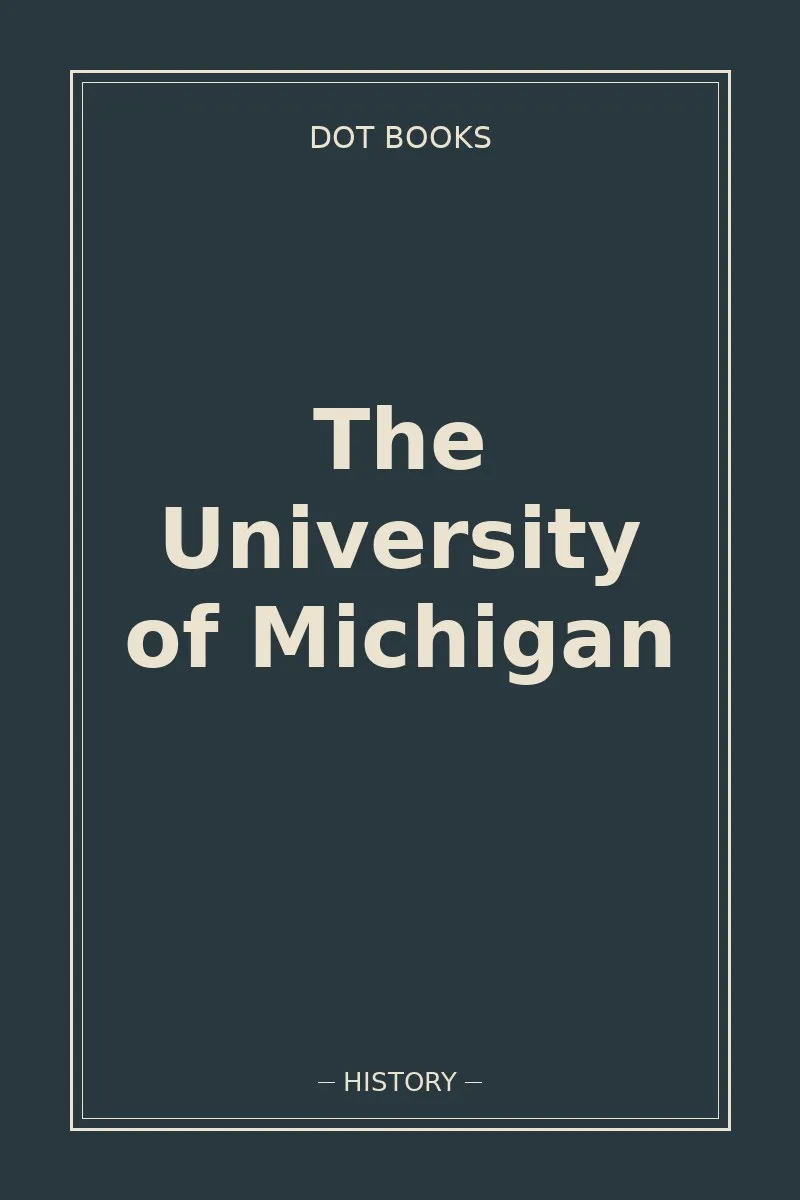 The University of Michigan — book cover