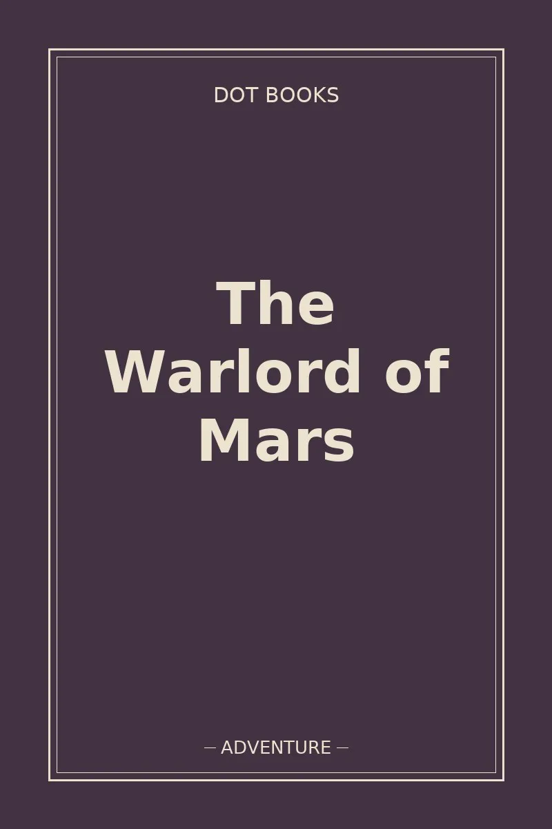 The Warlord of Mars — book cover