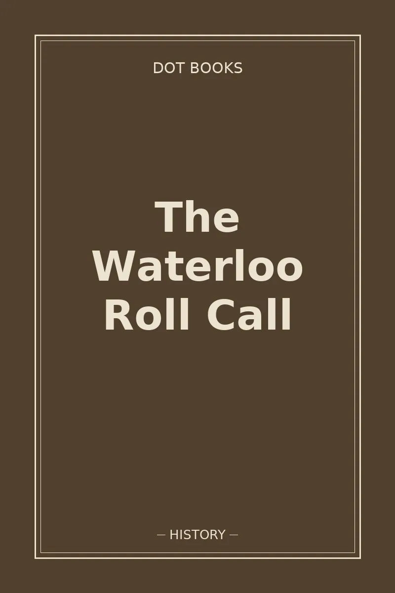 The Waterloo Roll Call — book cover
