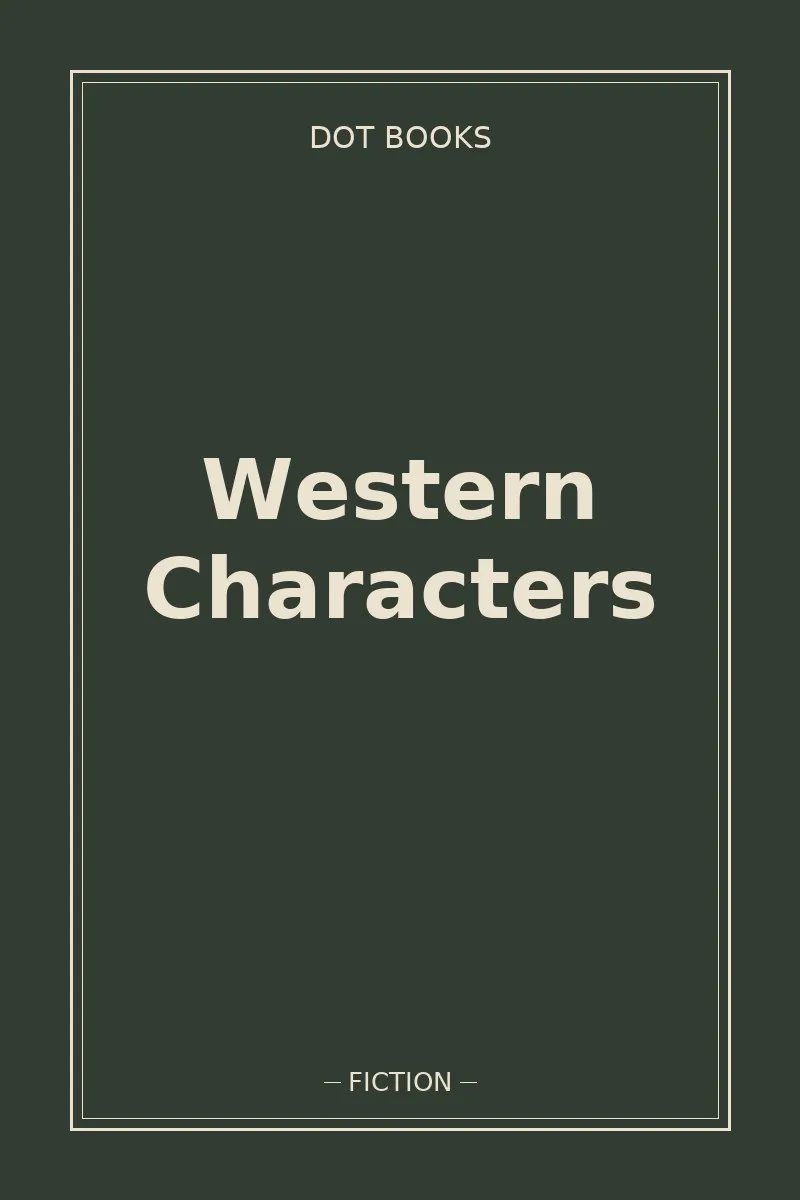 Western Characters — book cover