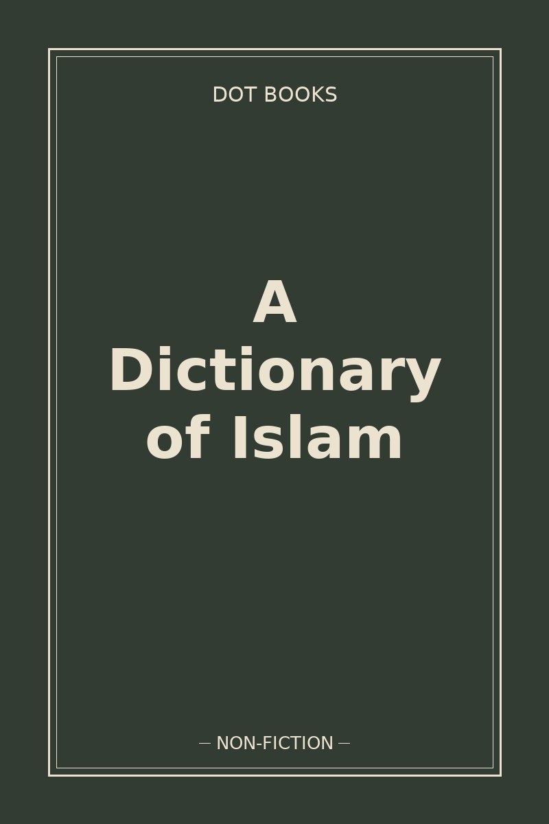 A Dictionary of Islam — book cover