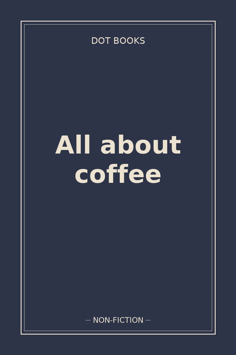 All about coffee — book cover