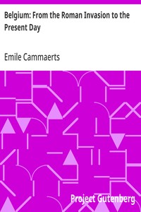 Belgium: From the Roman Invasion to the Present Day — book cover