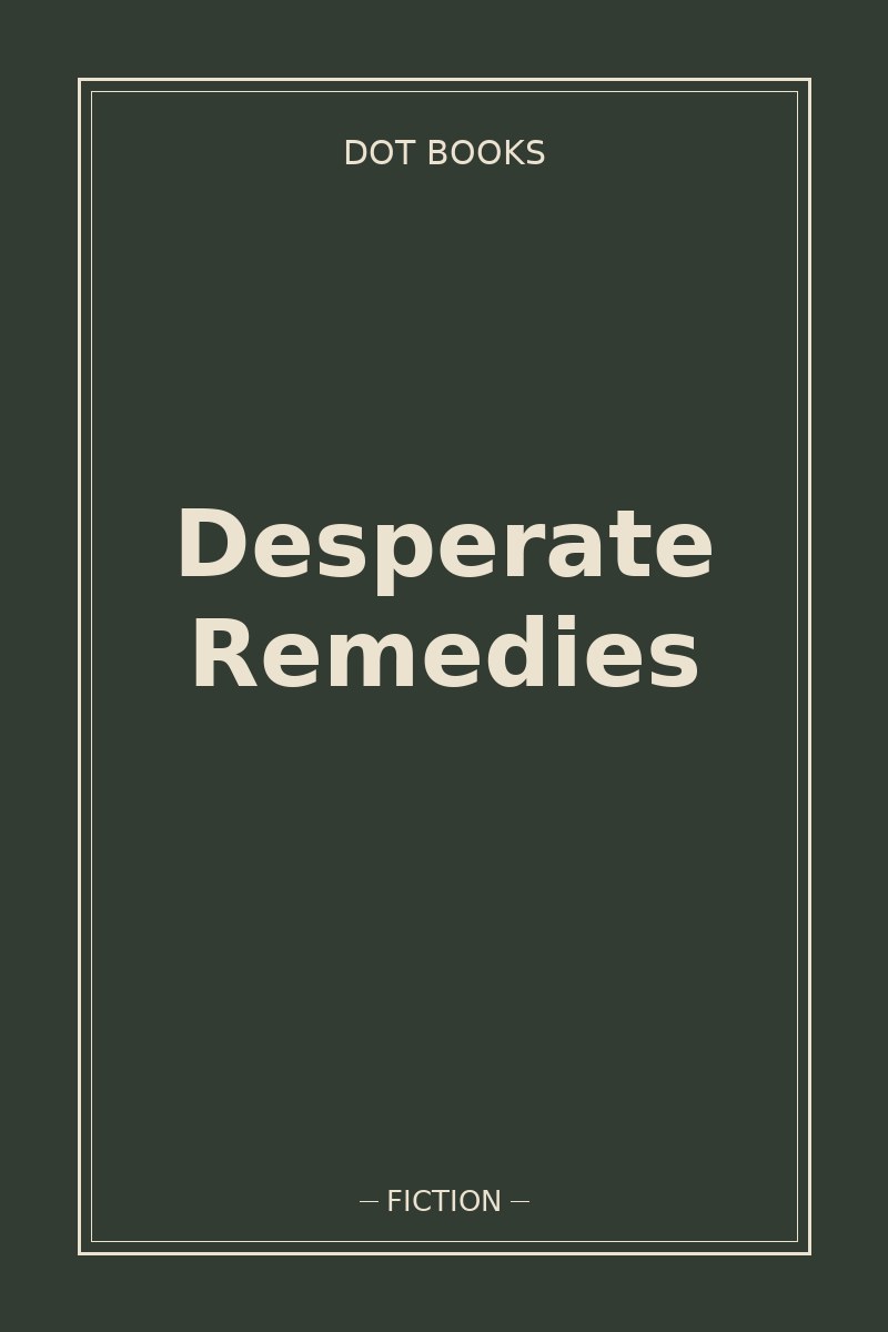 Desperate Remedies — book cover