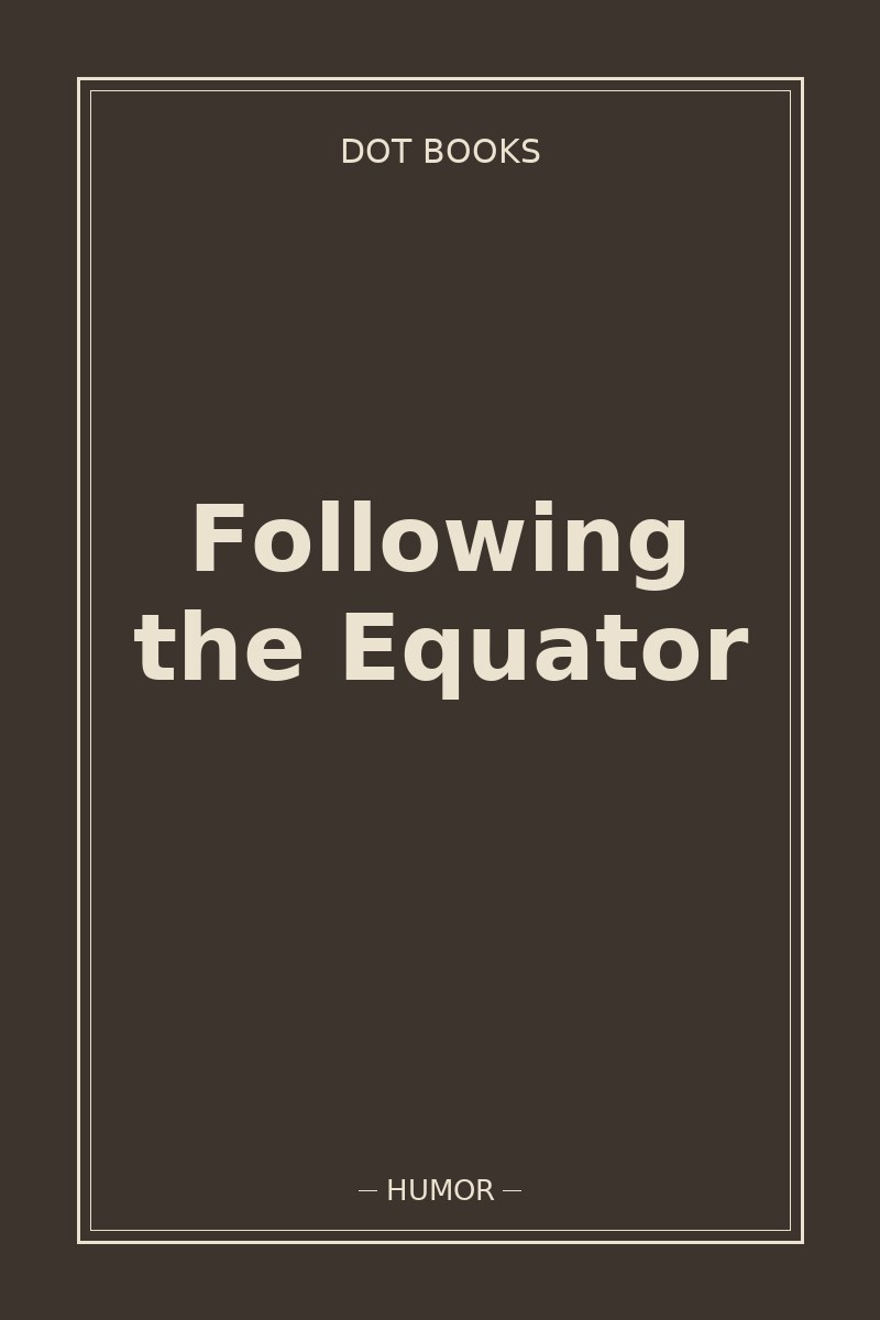 Following the Equator — book cover