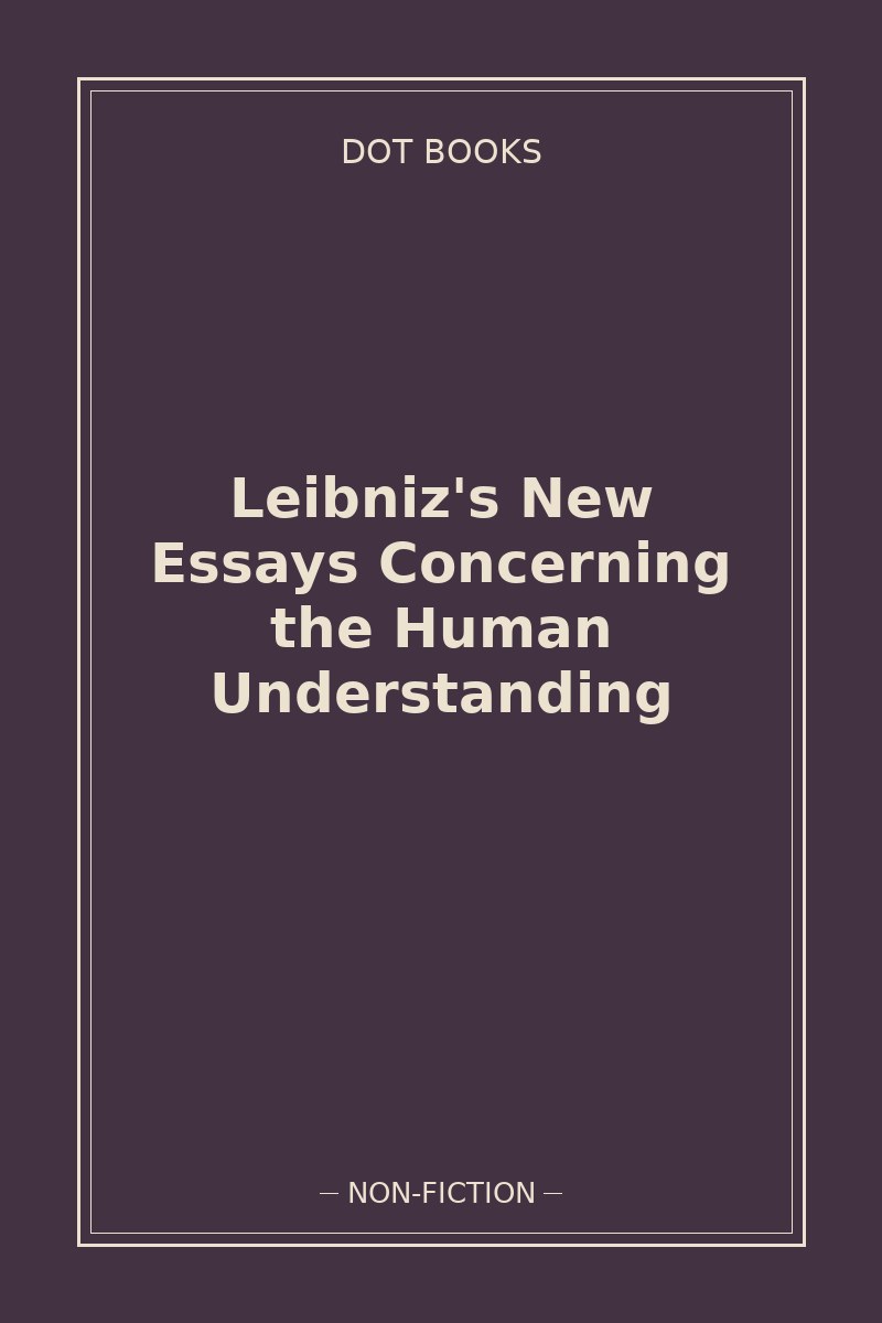 Leibniz's New Essays Concerning the Human Understanding — book cover